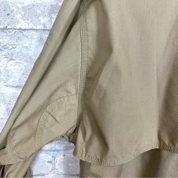 5.11 Tactical Taclite Professional Long-Sleeve Button-Up Work Shirt Sz XL Khaki - Picture 10 of 14